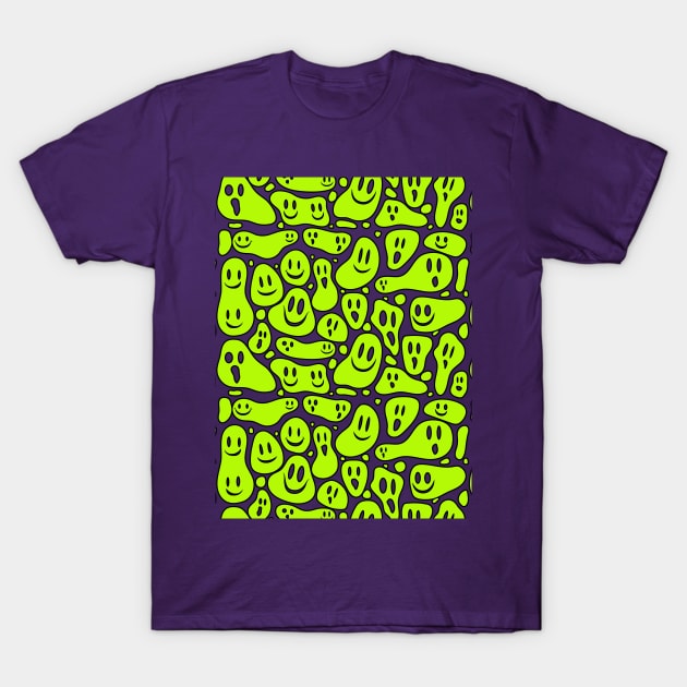 Neon ghosts T-Shirt by onemoremask